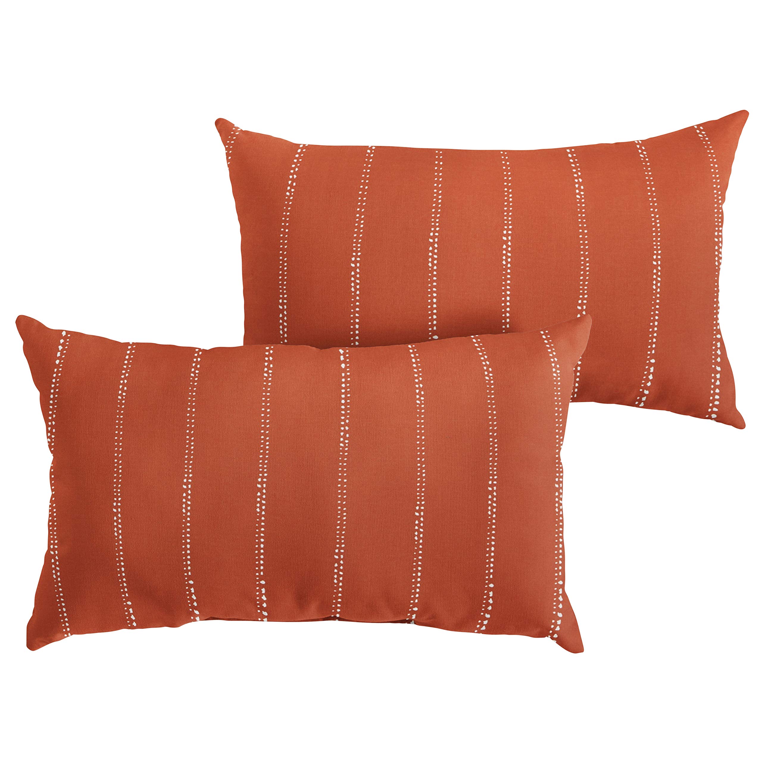 Sorra Home Lumbar Pillows with Corded Edges - Supportive Back Cushion for Sofa, Bed, Office Chair - Comfortable & Stylish Home Decor for Living Room, Bedroom