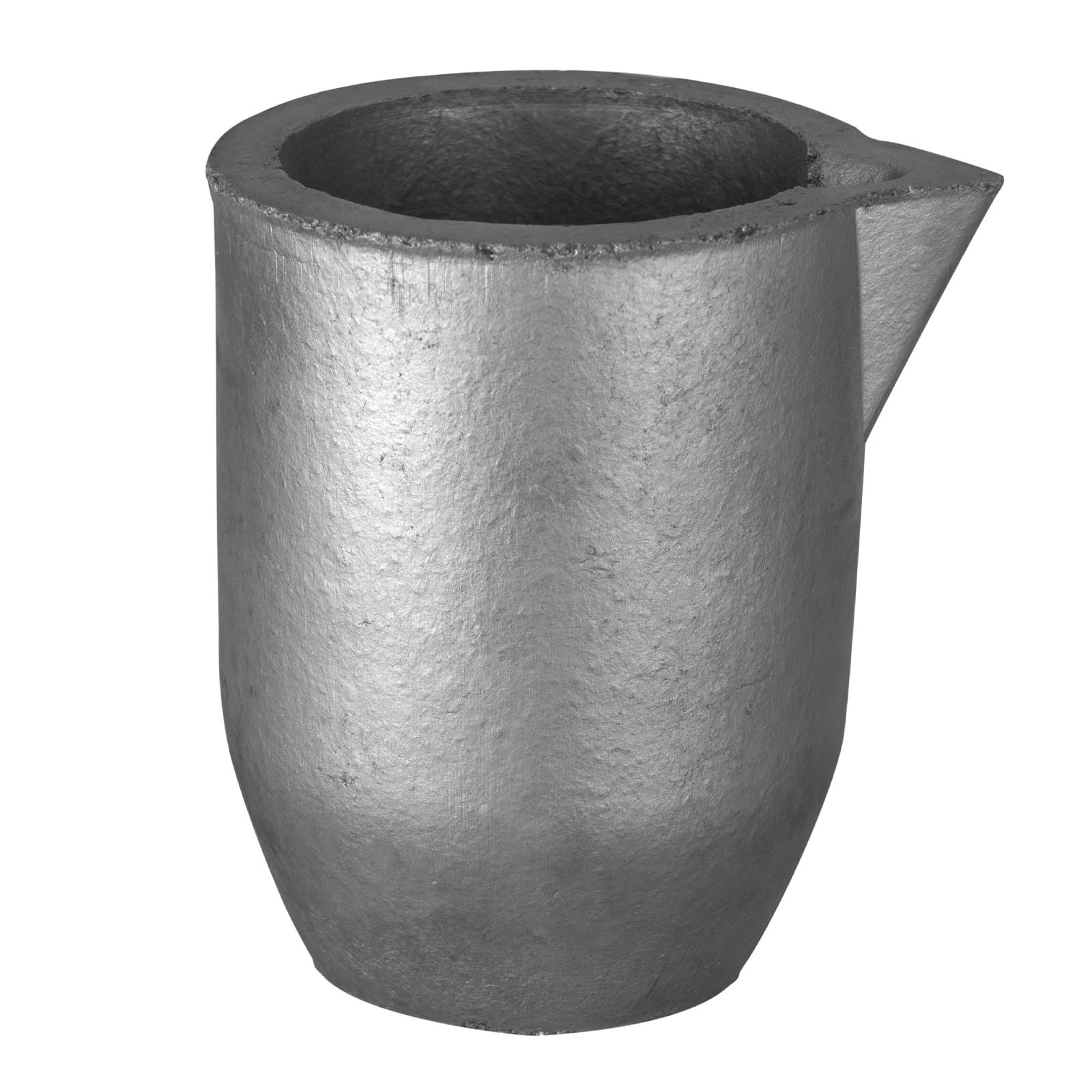 6kg Clay Graphite Crucible with Pour Spout - High Temperature Metal Melting Pot for Gold, Silver, Copper, Brass & Aluminum Casting - Ideal for Jewelry Making, Metal Refining & DIY Foundry Projects