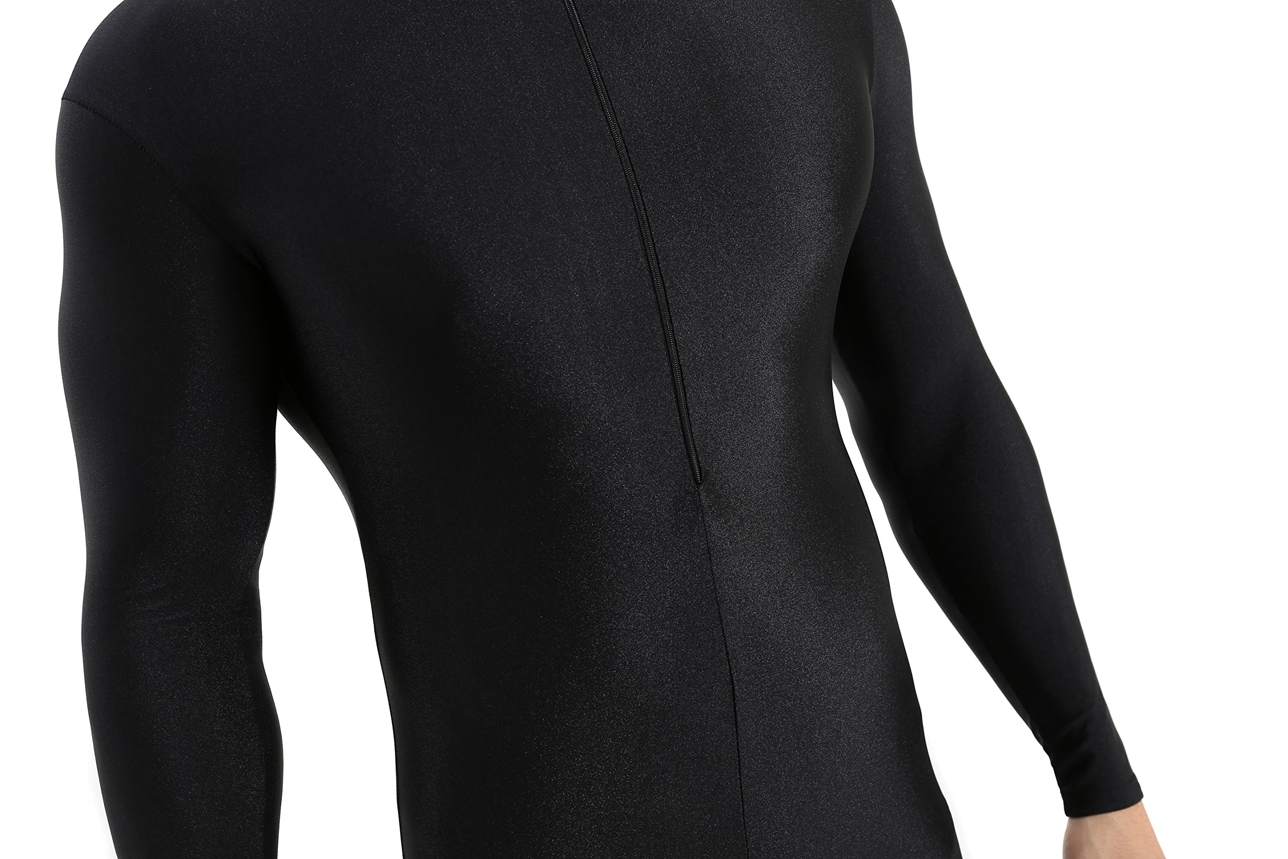 Speerise Men's Spandex Bodysuit - Long Sleeve Unitard with Zipper, Dance Leotard for Men - Perfect for Costumes, Performances, Yoga & Workouts