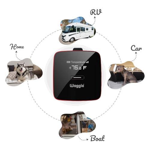 Waggle RV & Pet Safety Temperature Monitor - Lite | 4G LTE Connectivity | Real-Time Power Outage, Temperature & Humidity Alerts | Ideal for RV Travel, Home Security & Pet Safety