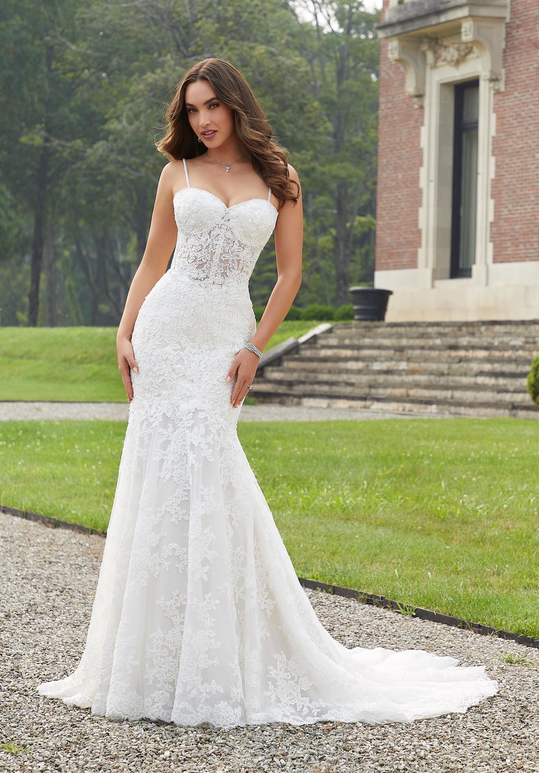 Morilee Diana 2412 Wedding Dress - Elegant Lace Ball Gown for Brides, Perfect for Church Ceremonies & Formal Receptions