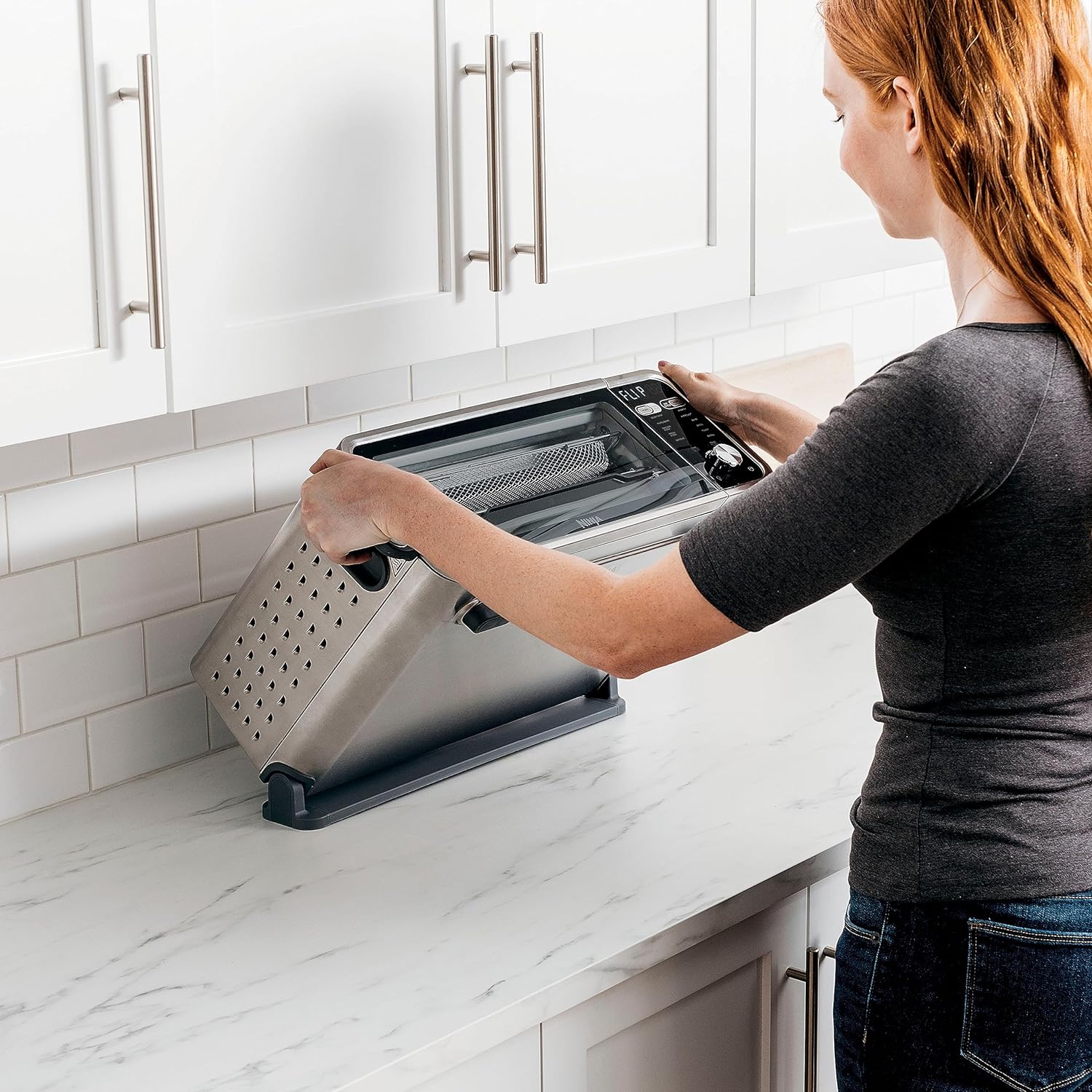 Ninja FT205CO Digital Air Fryer Pro 10-in-1 Countertop Oven with XL Capacity - Air Fry, Bake, Roast & More | Includes Air Fry Basket, Sheet Pan, Broil Rack & Accessories | Perfect for Small Kitchens, Dorms & RV Cooking (Silver)