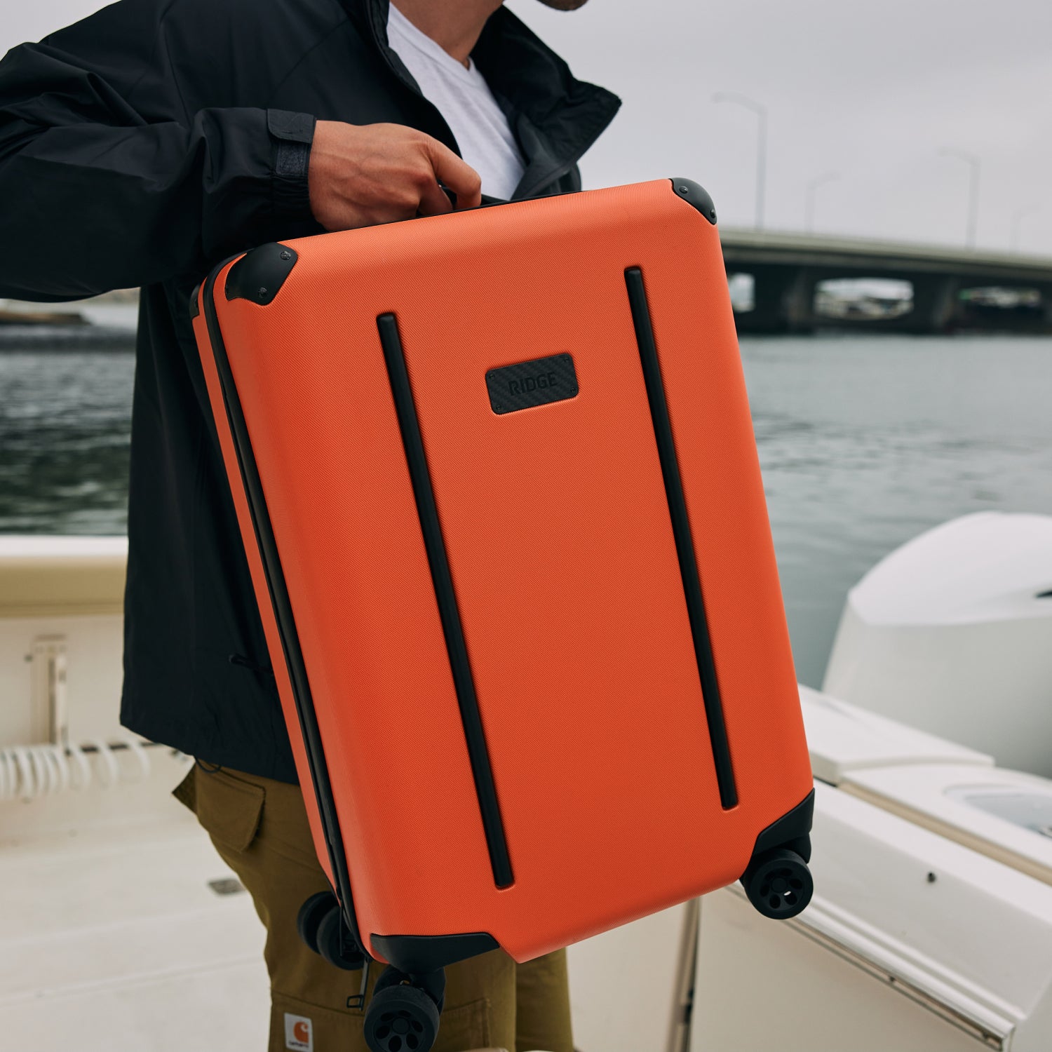 The Ridge Carry On Basecamp Orange - Durable Travel Backpack for Outdoor Adventures, Hiking & Camping Gear - Perfect for Weekend Getaways & Airplane Carry-On Luggage