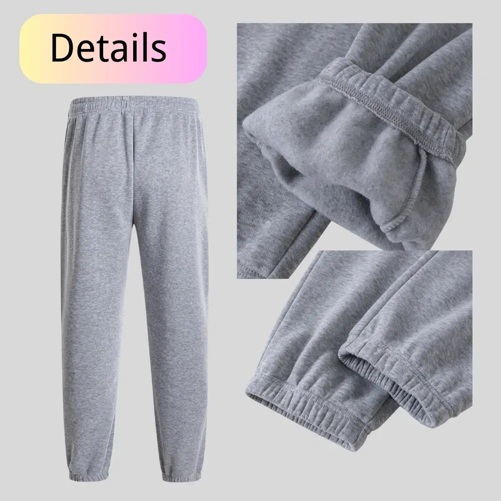 Men's Soft Fleece Jogger Sweatpants - Comfortable Lounge Pants for Casual Wear, Gym & Outdoor Activities