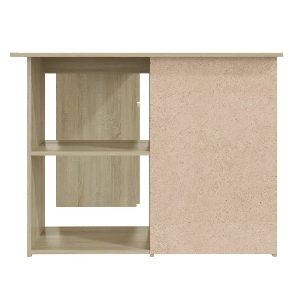 Industrial L-Shaped Corner Computer Desk with Storage, 57.1