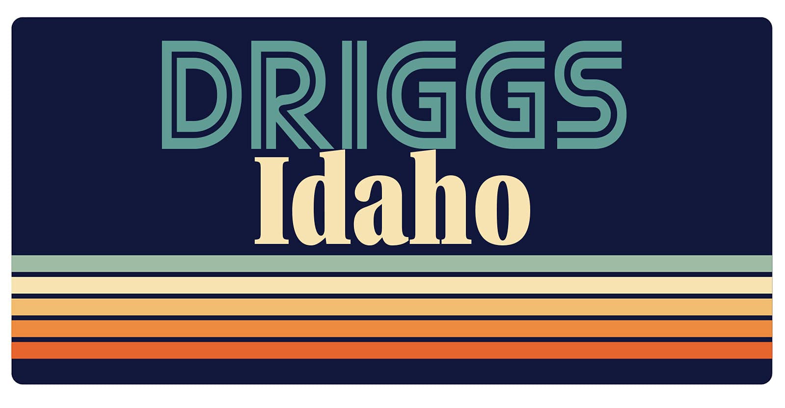 Vintage Driggs Idaho 5 x 2.5 Inch Refrigerator Magnet - Retro Souvenir Fridge Decor for Collectors & Travel Lovers (Perfect for Home, Office & Gift Giving)