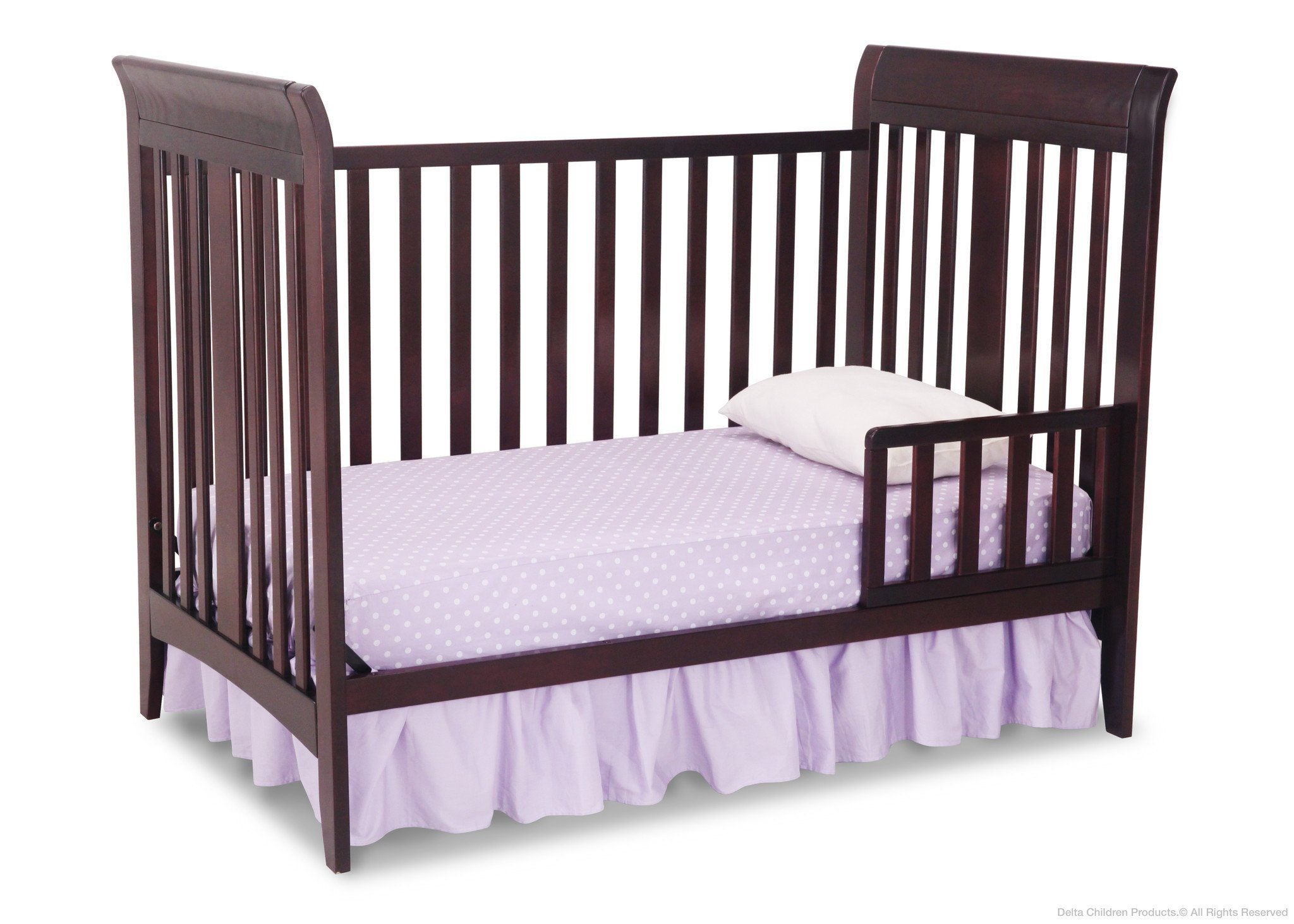 Parkside 3-in-1 Convertible Baby Crib - Toddler Bed & Daybed - Nursery Furniture for Boys & Girls - Perfect for Small Spaces & Modern Nurseries