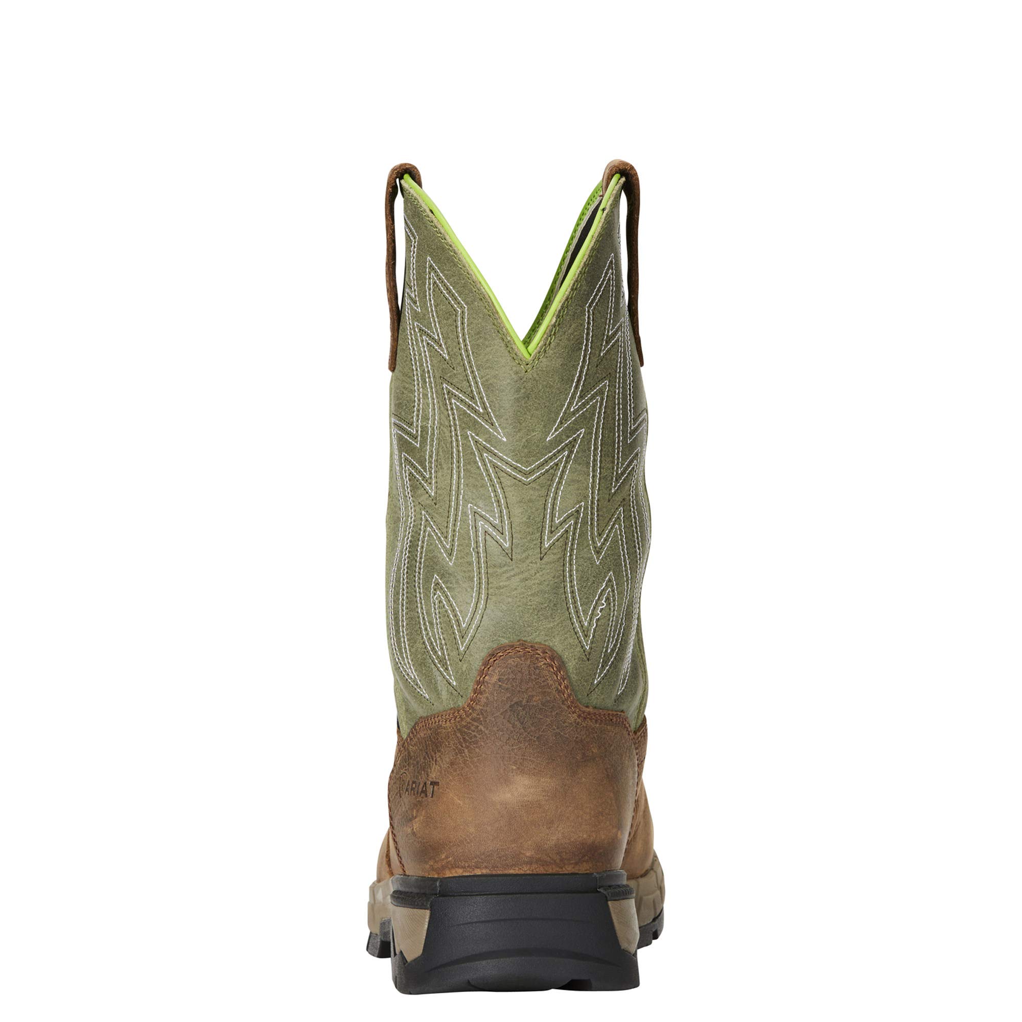 ARIAT Men's Rebar Flex Western Waterproof Work Boots - Durable Steel Toe, Slip Resistant for Construction & Ranch Work - Ideal for Outdoor Labor, Farming & Tough Jobs