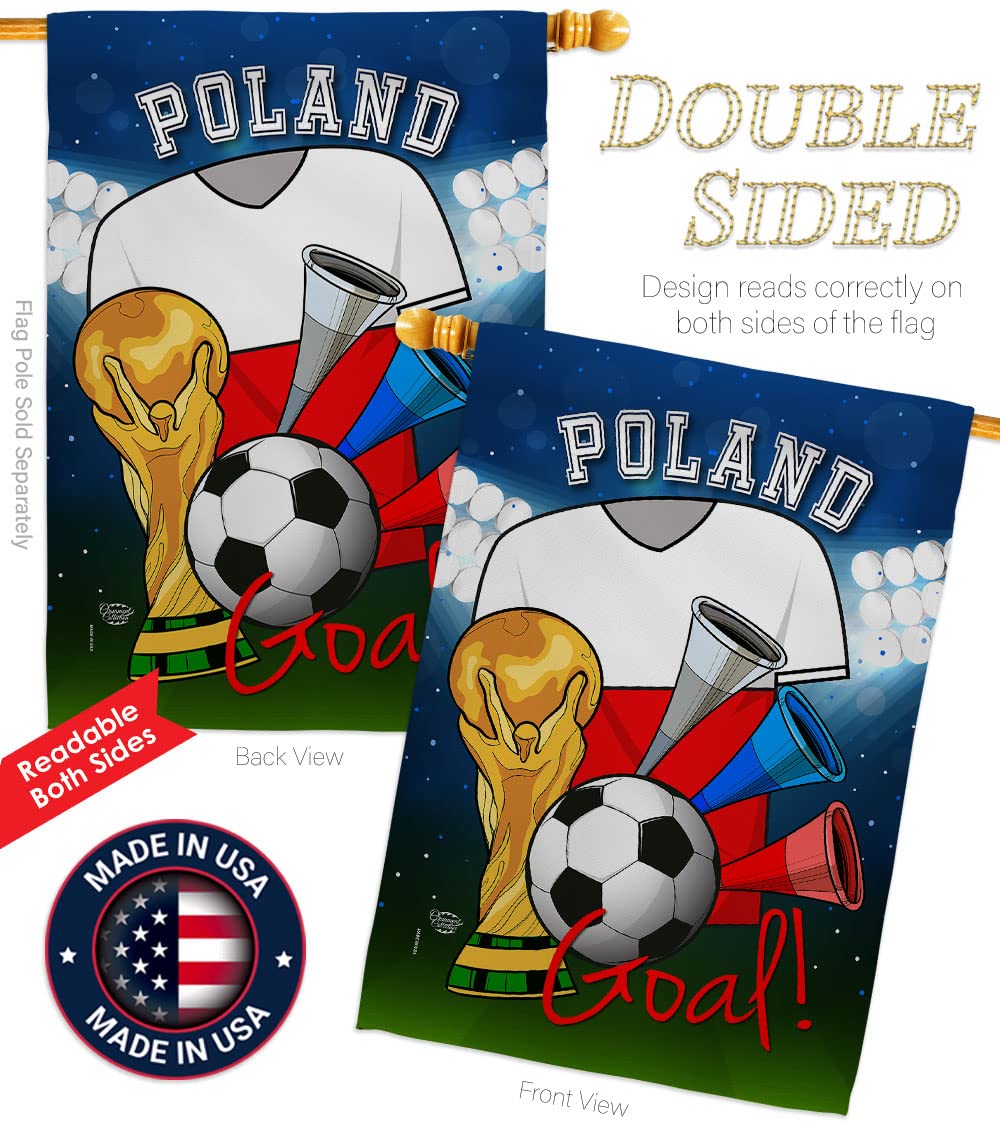 Poland Flag for Soccer Fans - Outdoor & Indoor Decor - FIFA World Cup Gift
