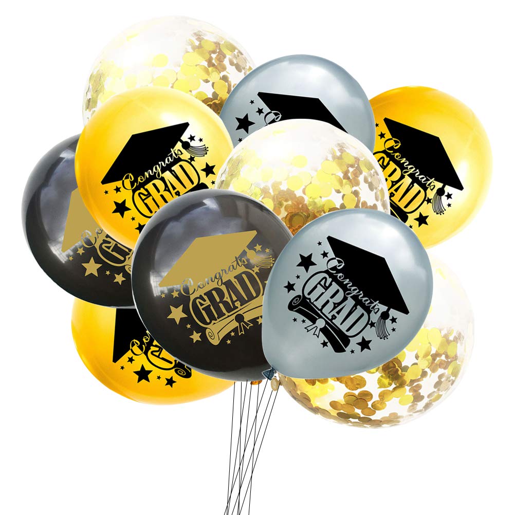 Garneck 20PCS Graduation Balloons 2021 - Alphabet Letter Balloons for Graduation Party Decorations, Backdrop & Photo Booth Props - Perfect for High School & College Graduation Celebrations