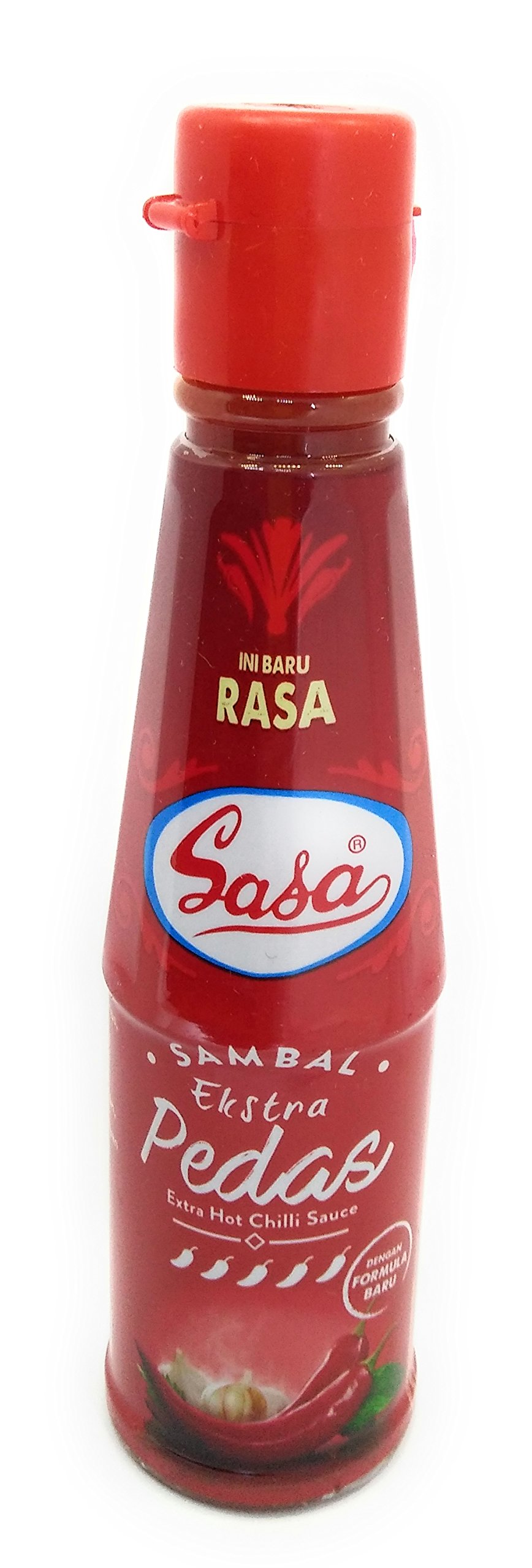 Sasa Extra Hot Sambal Chili Sauce - 135ml (Pack of 1) - Spicy Indonesian Condiment for Cooking, Grilling & Asian Dishes