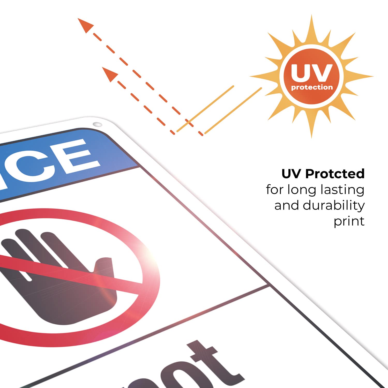 10x7 Inches ANSI 'Do Not Touch' Safety Sign - Rust-Free .040 Aluminum, Fade-Resistant for Indoor/Outdoor Use - Made in USA by Sigo Signs | Perfect for Construction Sites, Warehouses & Hazardous Areas