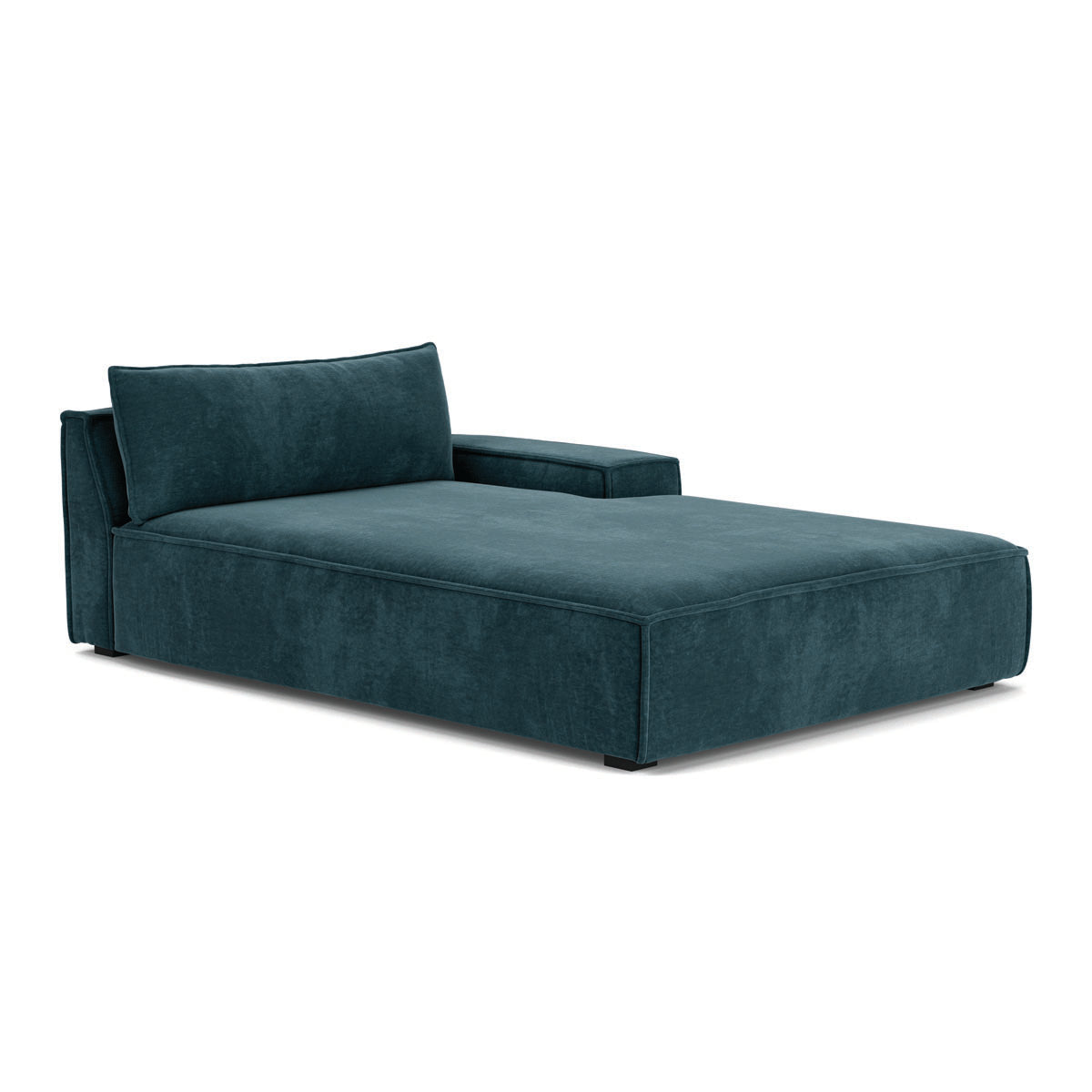Stylish Daphne Fabric 1-Seater Right Chaise Modular Sofa - Perfect for Small Living Rooms, Apartments & Cozy Spaces