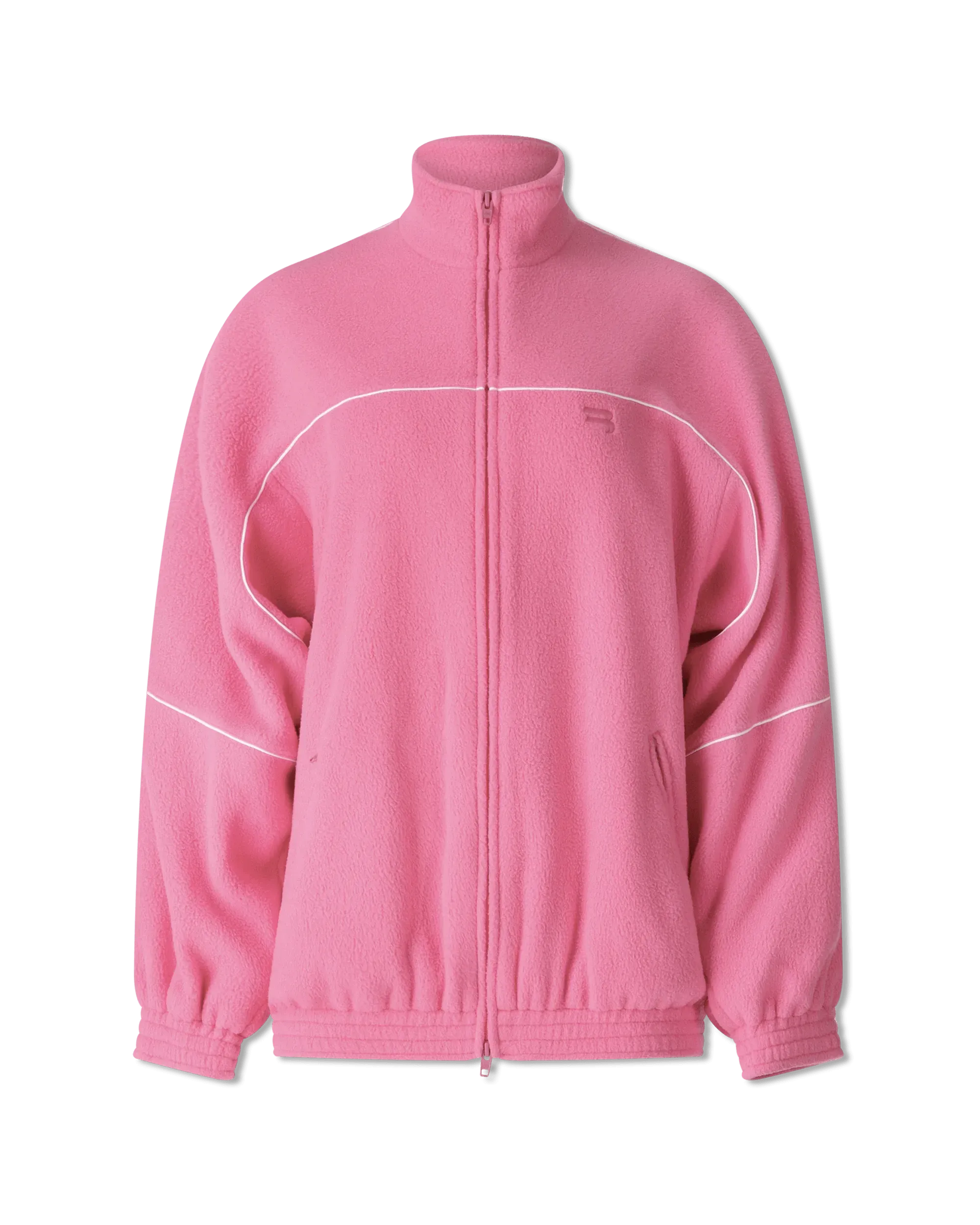 Custom Logo Embroidered Fleece Track Jacket for Men & Women - Lightweight Athletic Warm-Up Jacket for Running, Gym, and Casual Wear