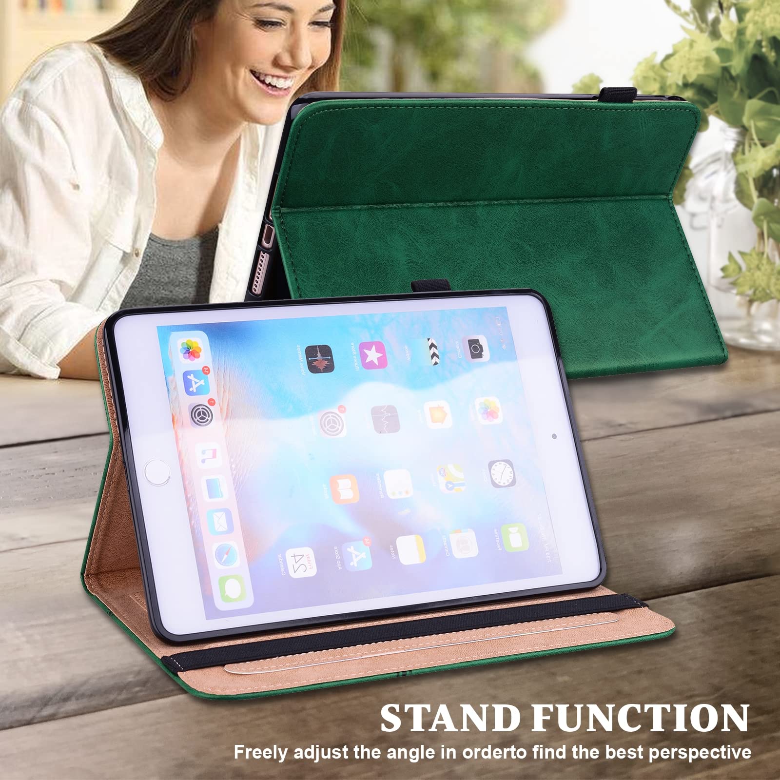 Premium Embossed Striped Leather Case for Lenovo Tab P11 Pro Gen 2 - Slim Protective Cover with Auto Sleep/Wake - Perfect for Work, Travel & Home Use