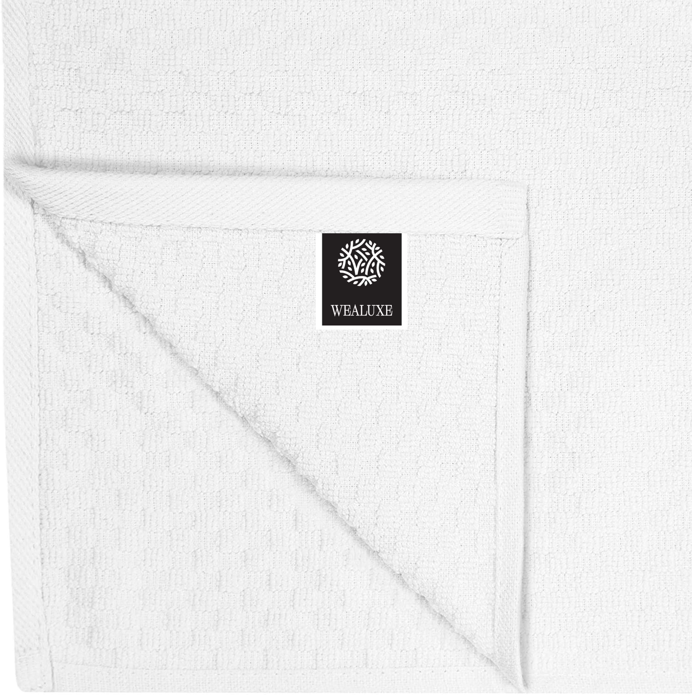 Premium 12-Pack Cotton Kitchen Towels - Super Absorbent, 450GSM for Drying & Cleaning | Home & Restaurant Use