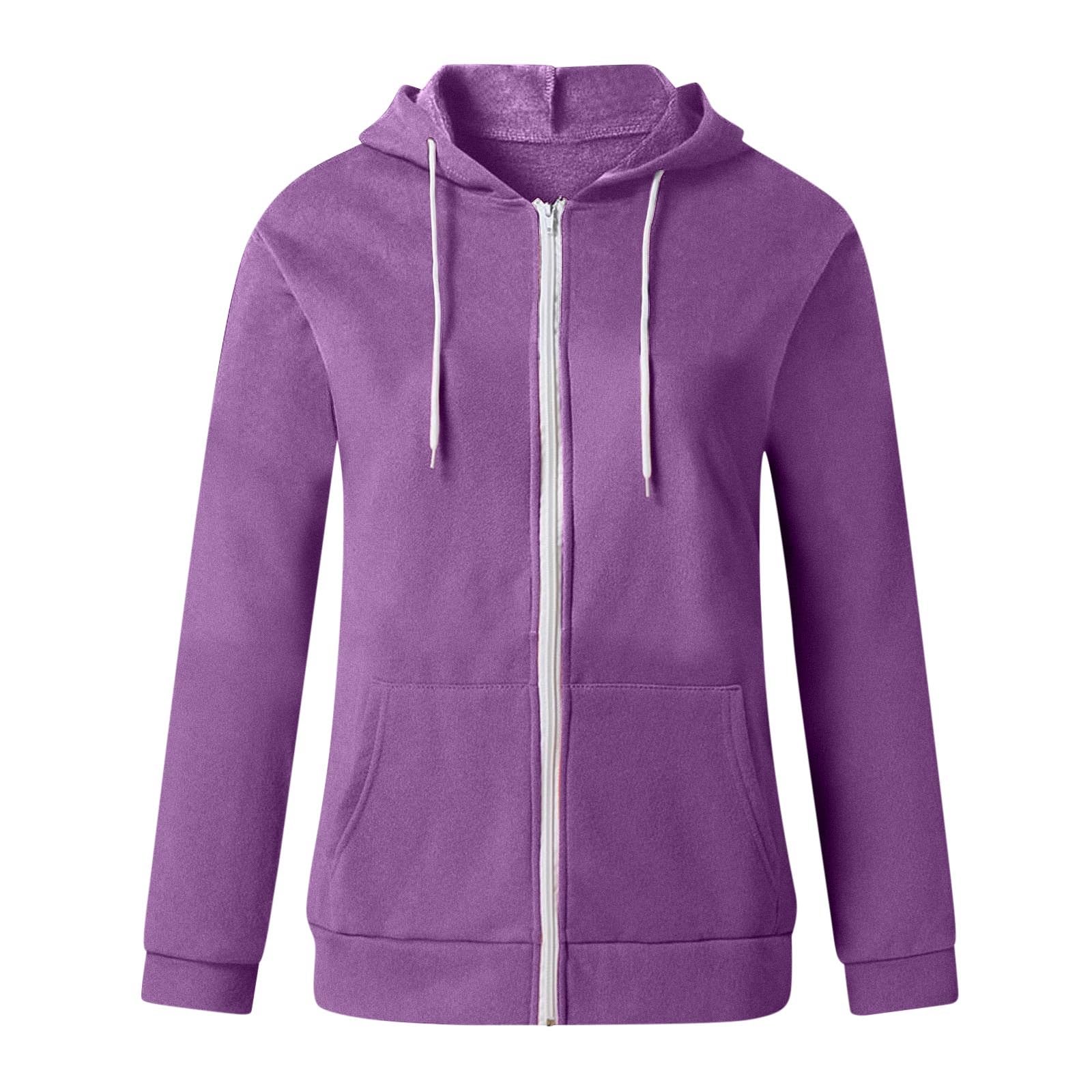 Women's Active Long Sleeve Zip Up Hoodie with Pocket - Comfortable Hooded Sweatshirt Jacket for Workouts & Casual Wear | Prime Day Deal