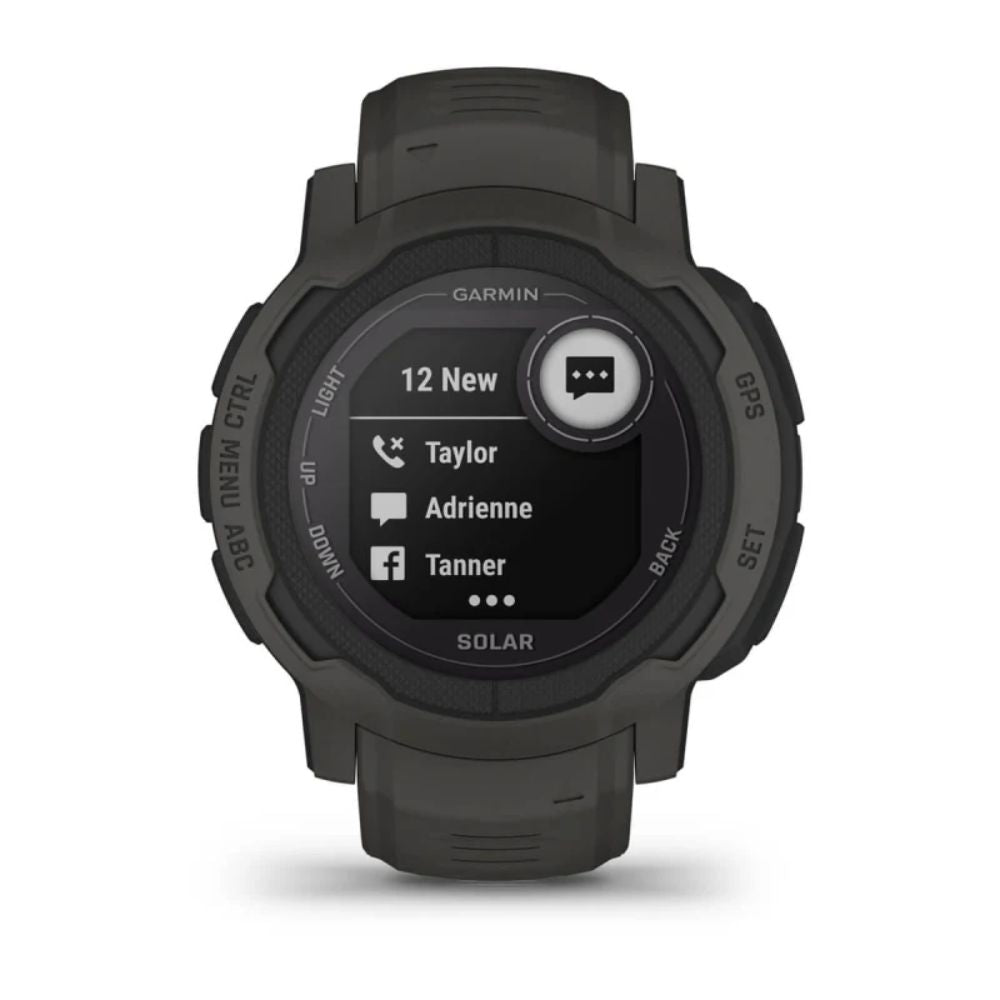 Garmin Instinct 2 Solar Smartwatch with SOS Detection - Rugged GPS Watch for Outdoor Adventures, Hiking & Fitness Tracking