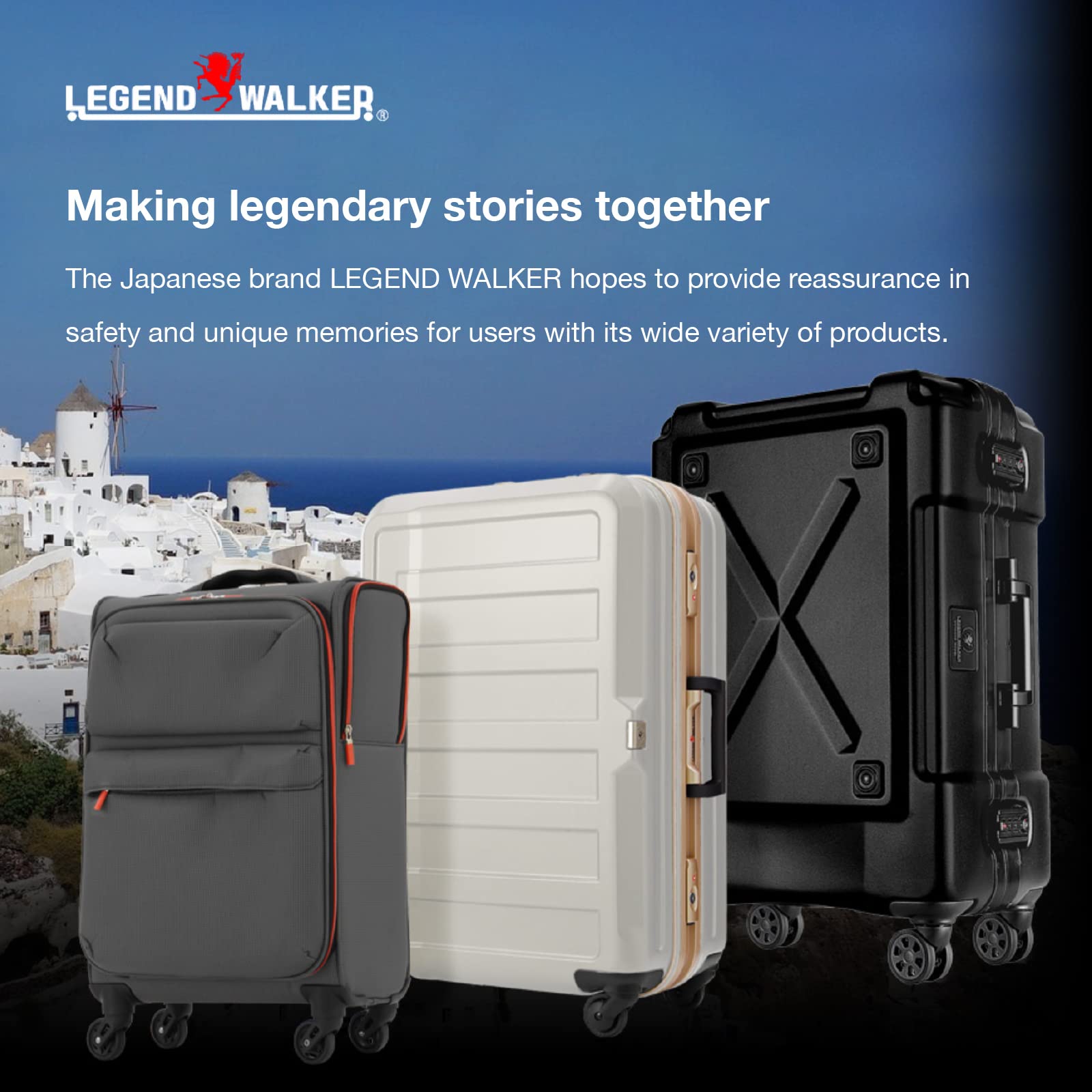 LEGEND WALKER BLADE Ultralight PC Fiber 30-inch Luggage - White Carbon (5604-70-WHCB) | Durable Carry-On Suitcase for International Travel & Business Trips