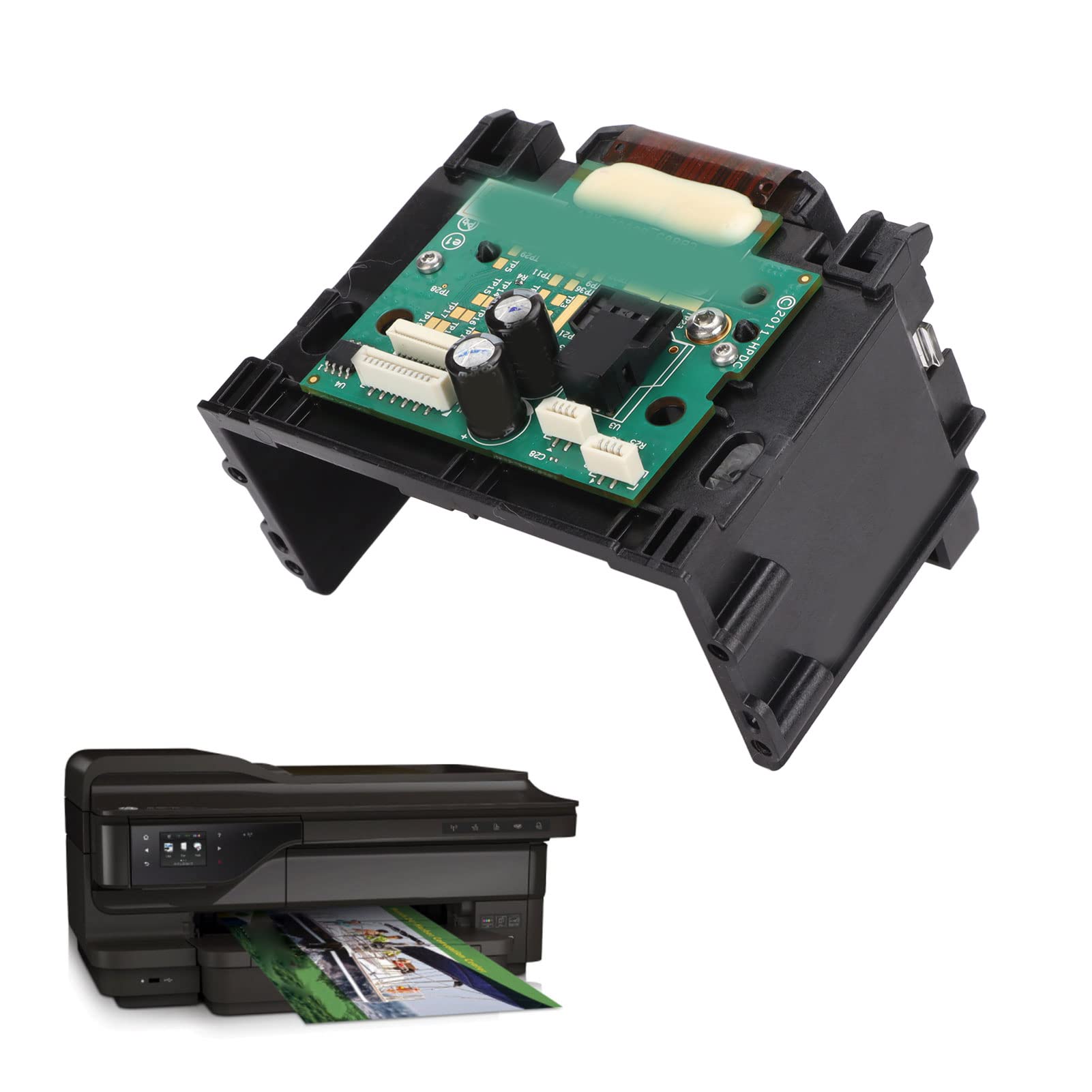 HP OfficeJet 6600 6100 6700 7110 7510 7512 7610 7612 Printhead Replacement - Compatible Print Head for HP 6600 6700 Series Printers - Easy Installation - Perfect for Home & Office Printing Needs