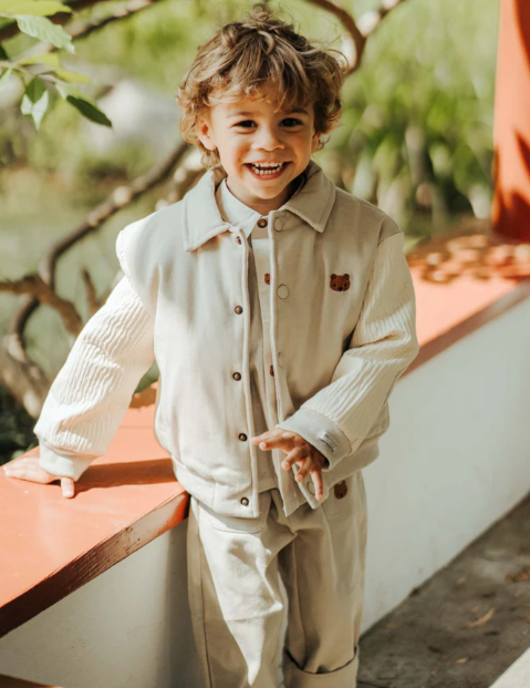 Donsje Pidas Bear Jacket for Kids - Soft & Warm Winter Coat (Sizes 6M to 6Y) - Perfect for Outdoor Play & Cold Weather Adventures
