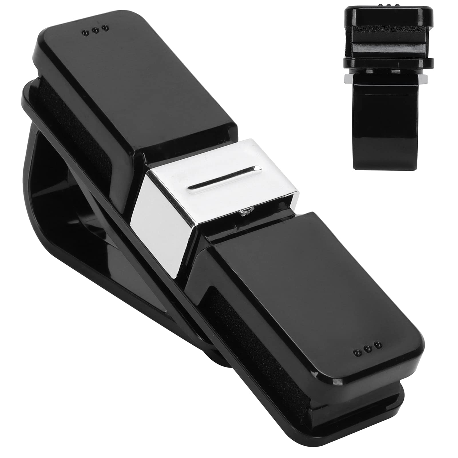 TeamSky Car Glasses Holder - Durable Clip for Sunglasses & Tickets in Car