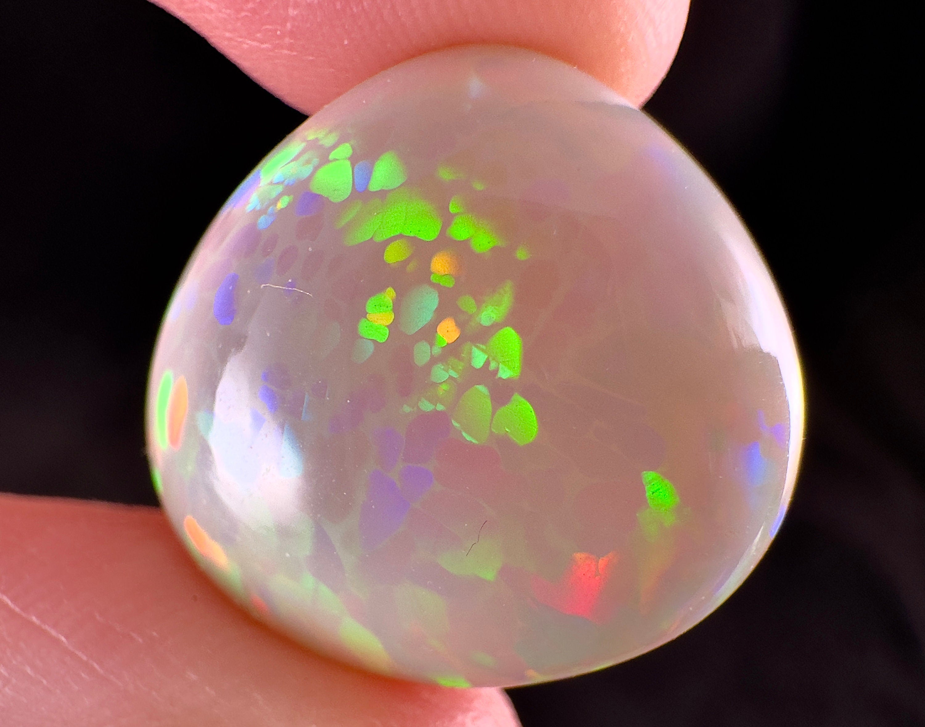 Natural Welo Opal Cabochon Gemstone for Jewelry Making - 54321 - Perfect for Rings, Pendants, and DIY Craft Projects