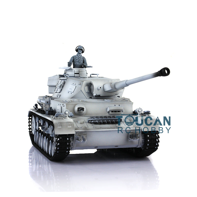2.4G Henglong 1/16 Scale RC Tank 3859 - German Panzer IV F2 Ready-to-Run Plastic Model with Smoke Generator, BB Shooting, Road Wheels & Tracks - Perfect for Military Enthusiasts, Collectors and RC Battle Games