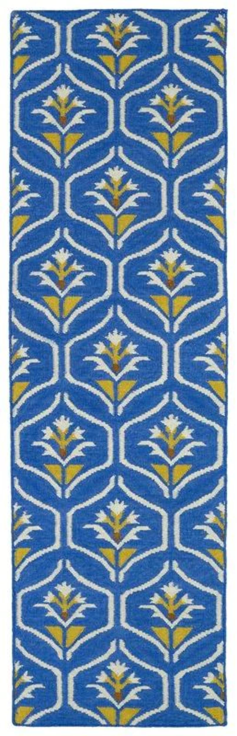 Luxury Blue Glam Runner Rug 2'6