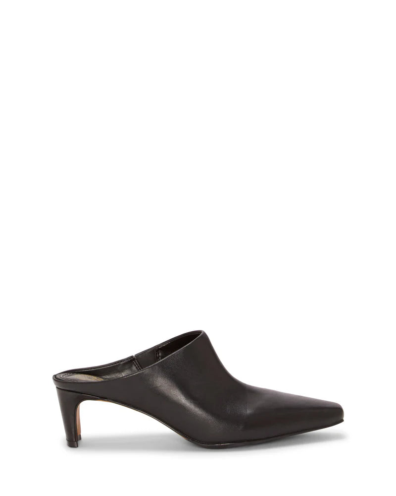 Alexie Kitten Heel Mule Shoes for Women - Comfortable Black Slip-On Loafers | Perfect for Office, Party & Casual Wear