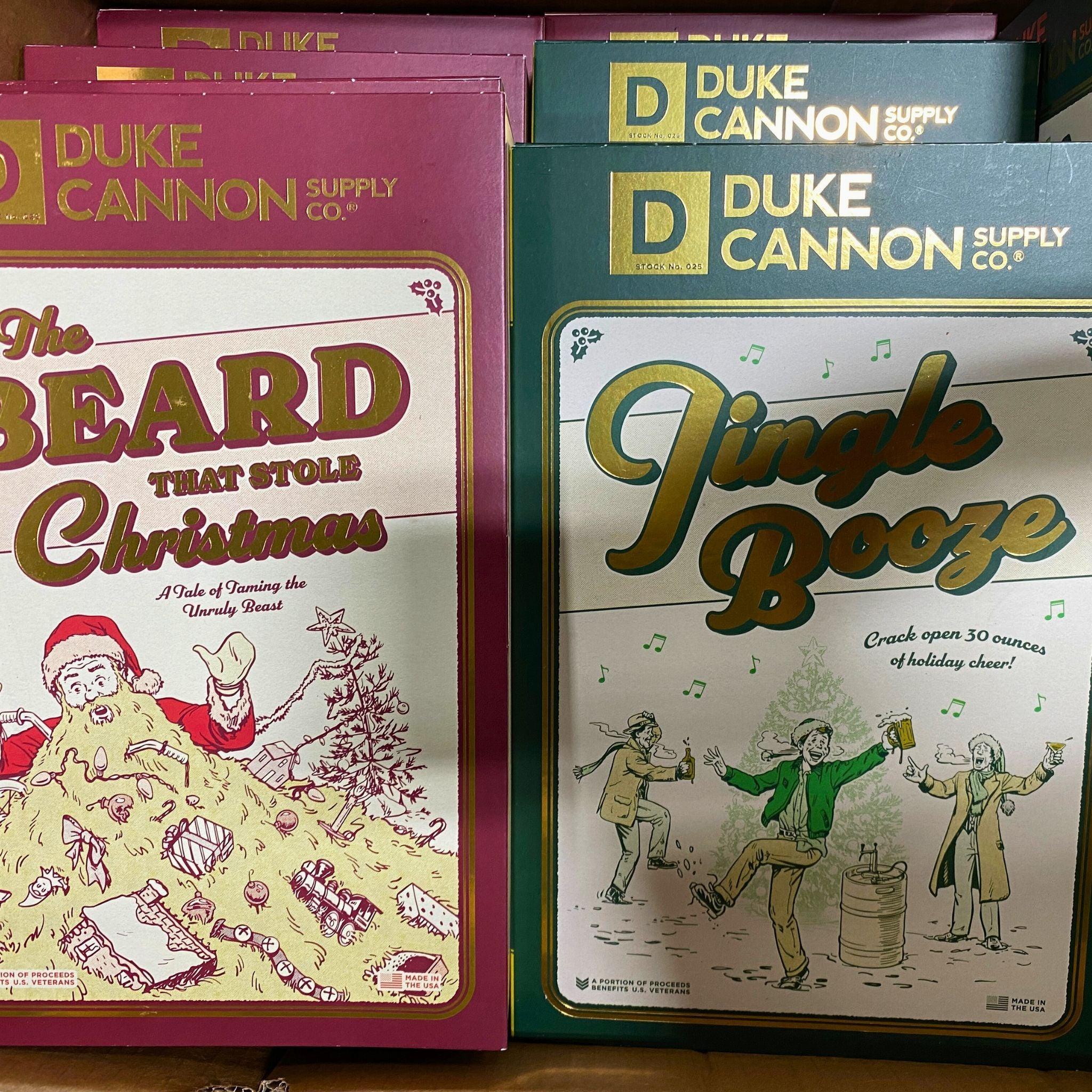 Duke Cannon Jingle Booze Soap Set & The Beard That Stole Christmas Gift Set - 34 Pcs Holiday Soap Collection for Men - Perfect for Christmas Gifts, Stocking Stuffers & Beard Care