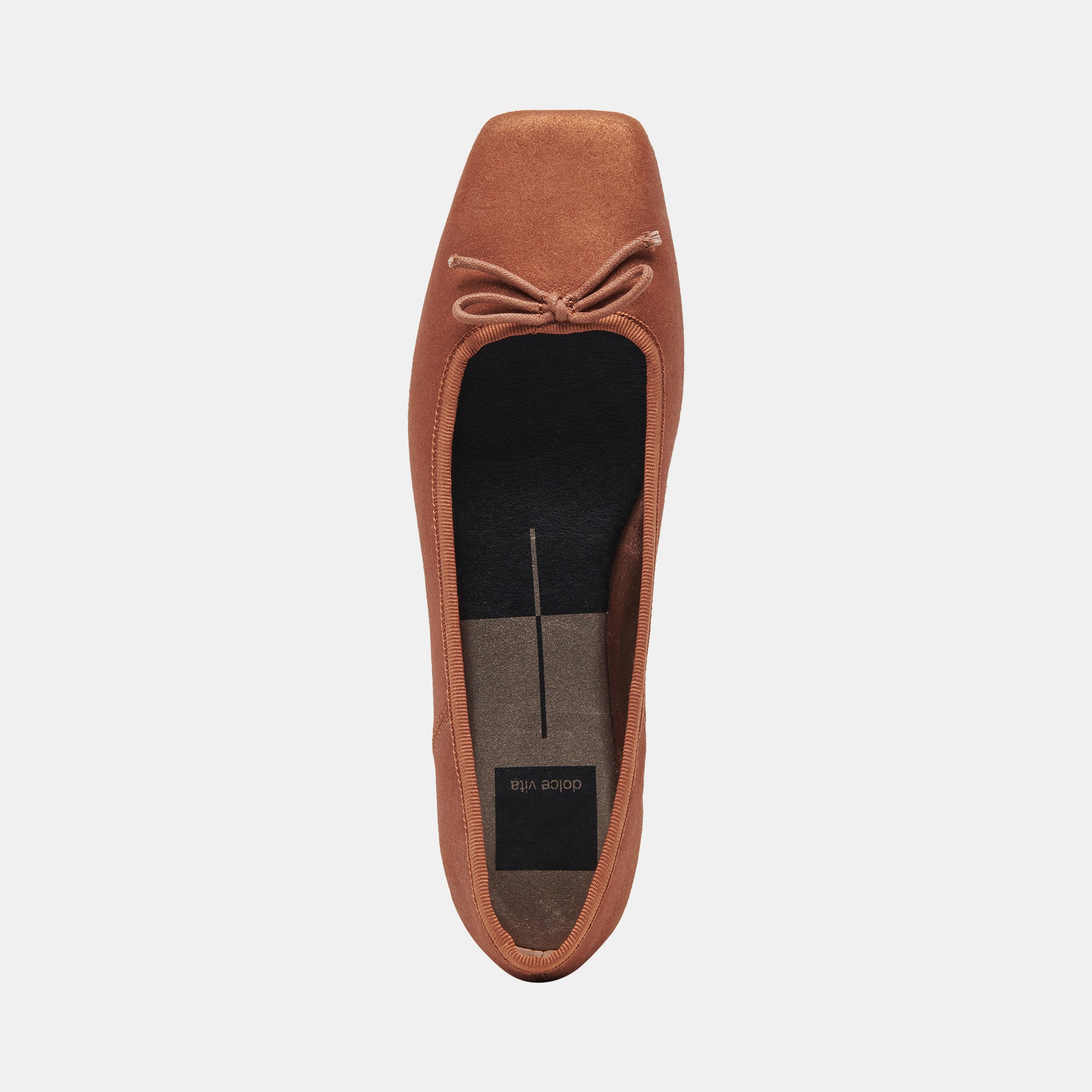 ANISA Ballet Flats for Women - Copper Metallic Suede Comfortable Slip-On Shoes | Perfect for Work, Casual Wear & Dance