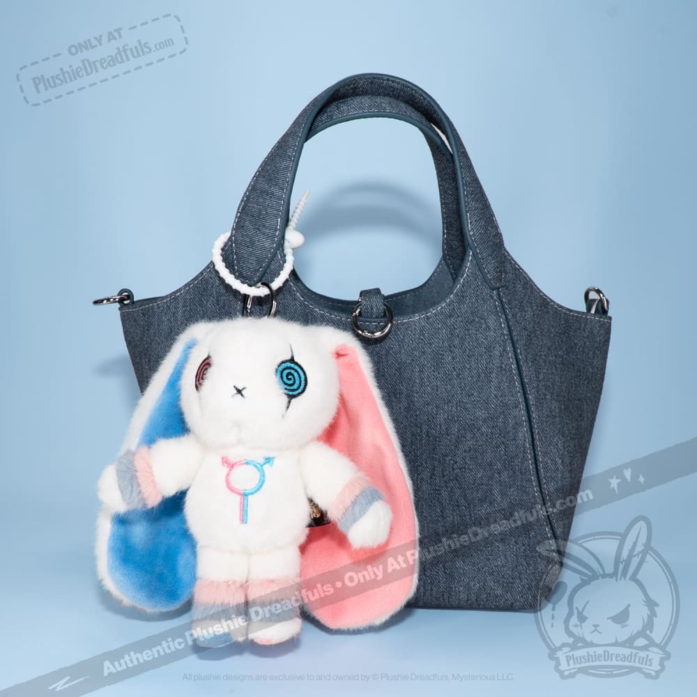 Plushie Dreadfuls Gender Dysphoria Rabbit Plush Keychain - Soft Stuffed Animal Toy for Mental Health Awareness, LGBTQ+ Support & Emotional Comfort | Perfect for Backpacks, Gifts & Therapy