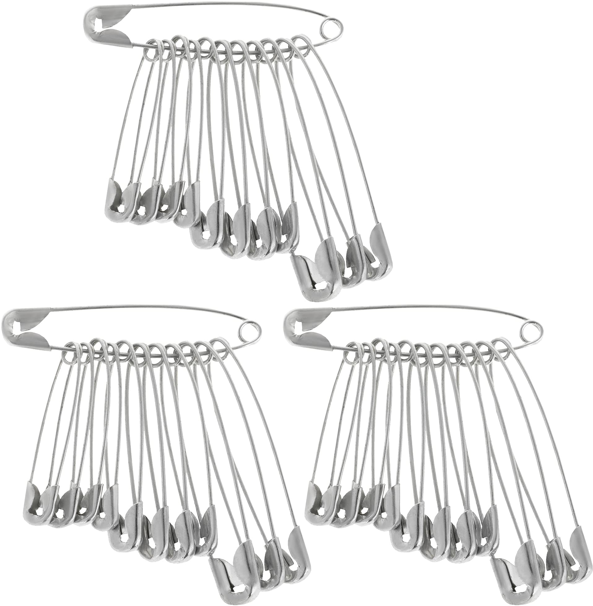 Rustic Metal Safety Pins for Quilting & Sewing - 36pc Kit for DIY Crafts