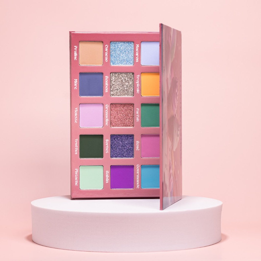 Gourmet Eyeshadow Palette - 12 Highly Pigmented Matte & Shimmer Shades for Professional Makeup | Perfect for Day to Night Looks, Bridal & Party Makeup