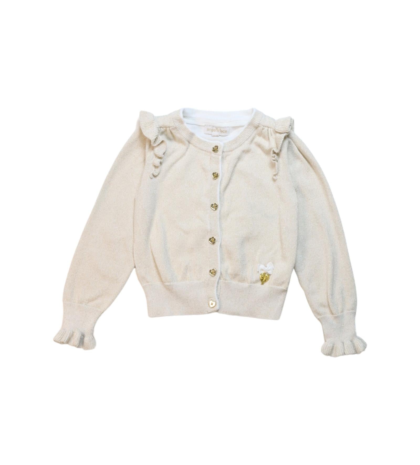 Angel's Face Cardigan for Girls 4T 5T - Soft & Stylish Knit Sweater for Toddlers - Perfect for School, Playdates & Family Outings