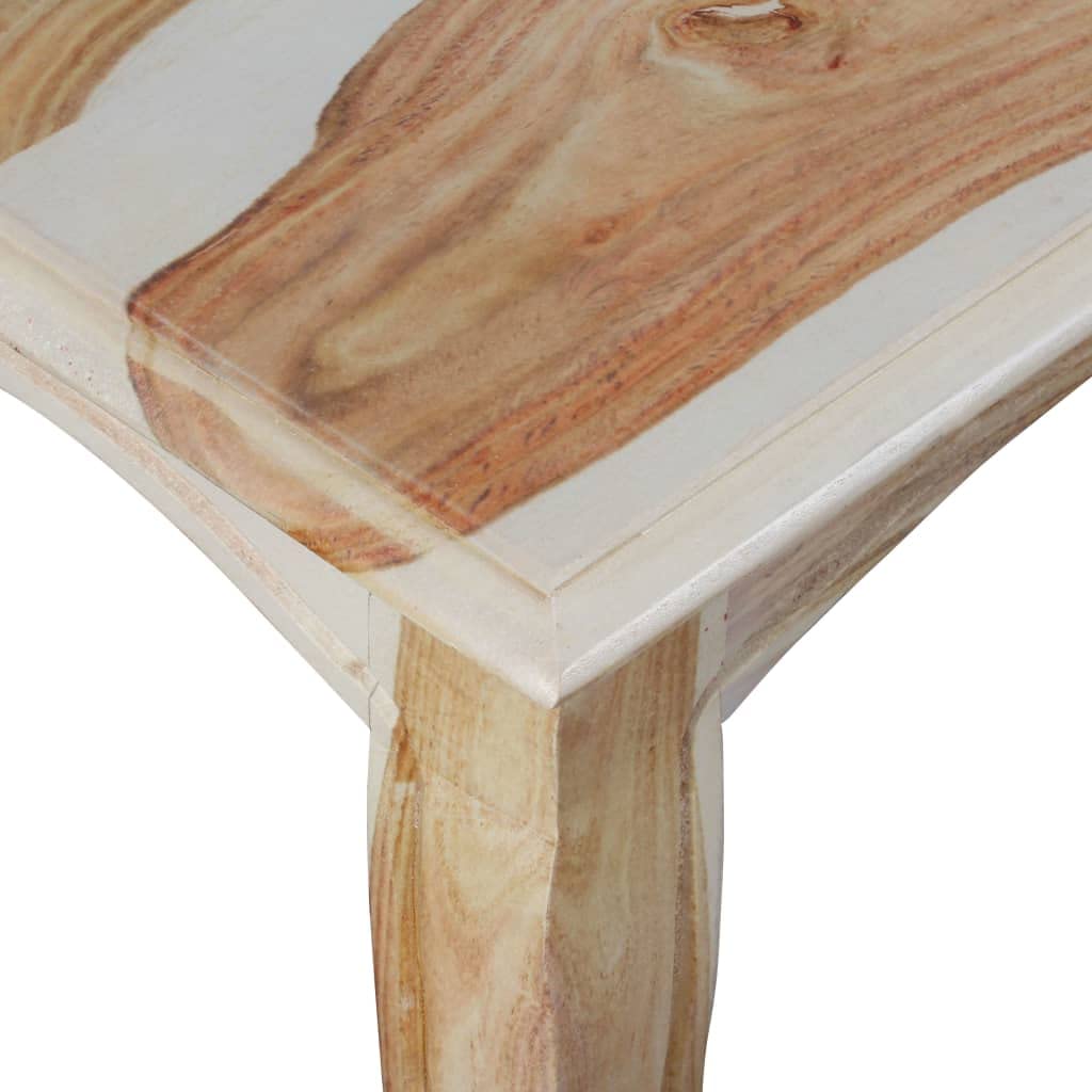 Solid Sheesham Wood Console Table with 3 Drawers - 43.3