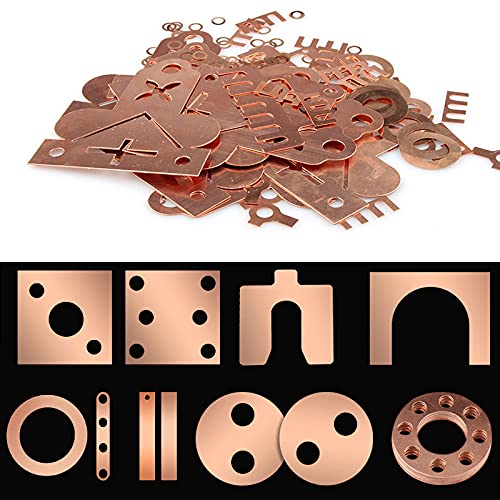 Premium Pure Copper Sheets - 2 Pack, 6x6 Inch, 24 Gauge (0.02
