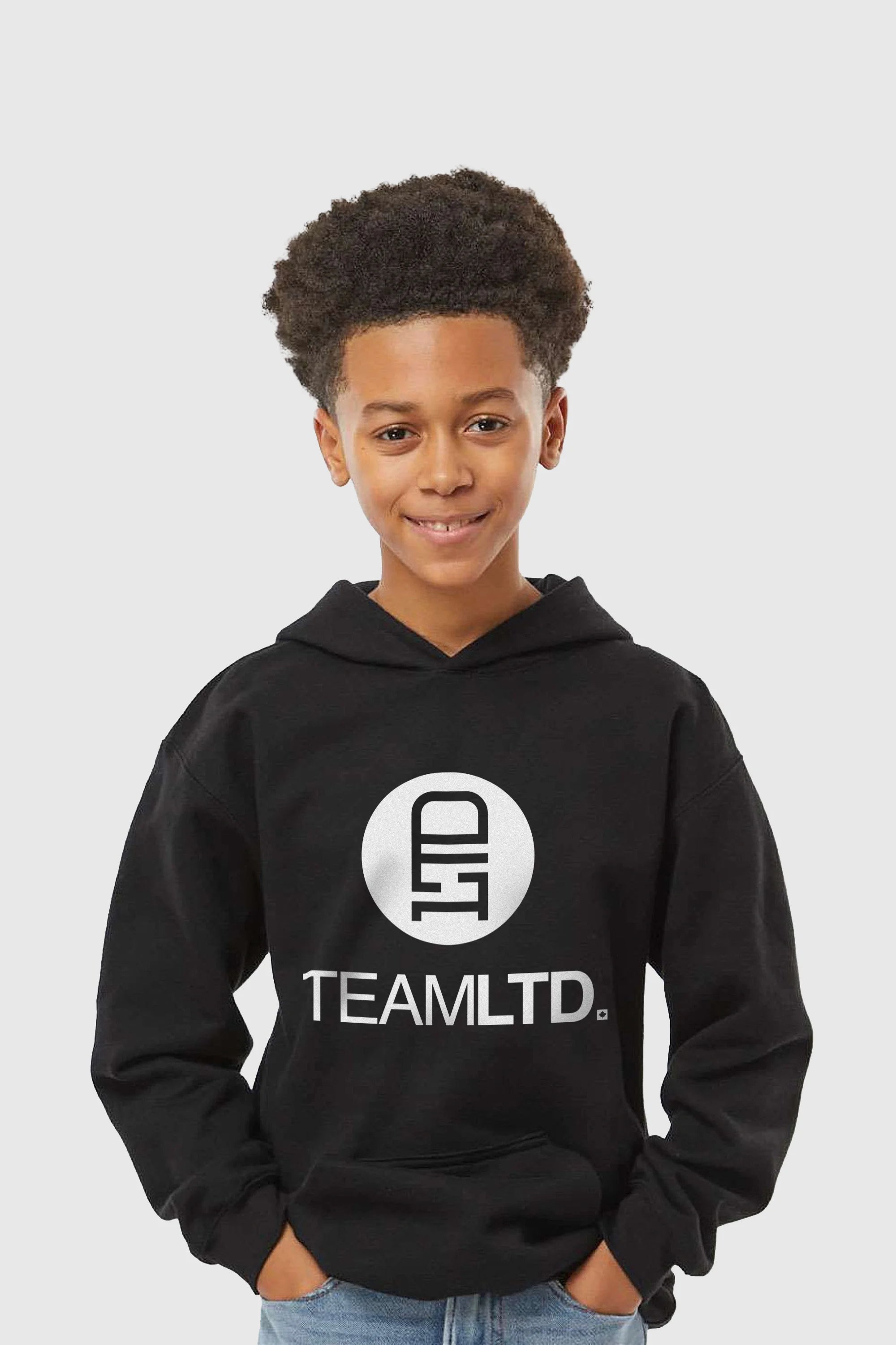 Youth Black Classic Hoodie - Stylish & Comfortable Pullover for Teens - Perfect for Casual Wear, School & Outdoor Activities