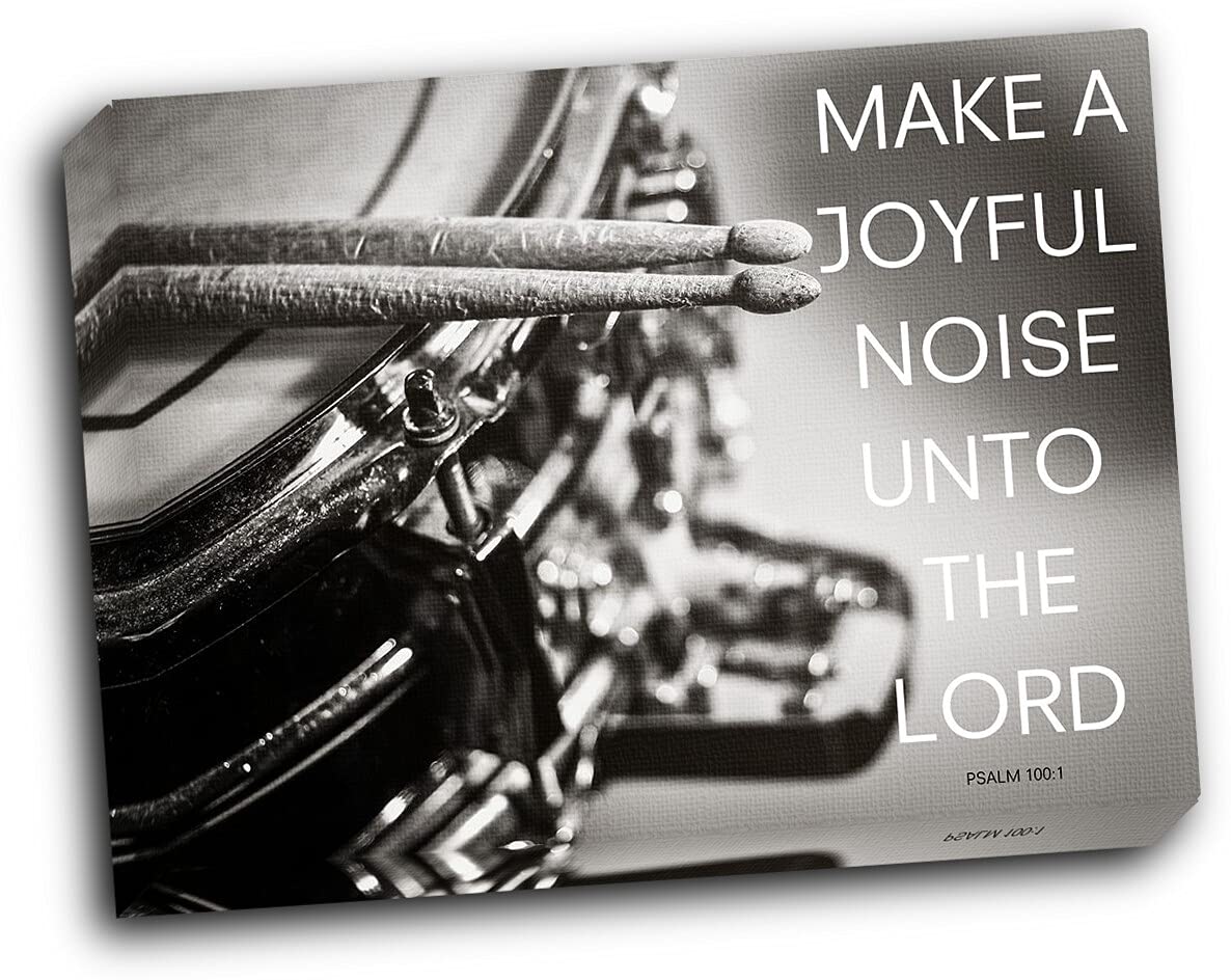 Joyful Noise 20x16 Wall Art - Gallery Wrapped Canvas Painting for Home & Office Decor - Perfect for Living Room, Bedroom, or Gift