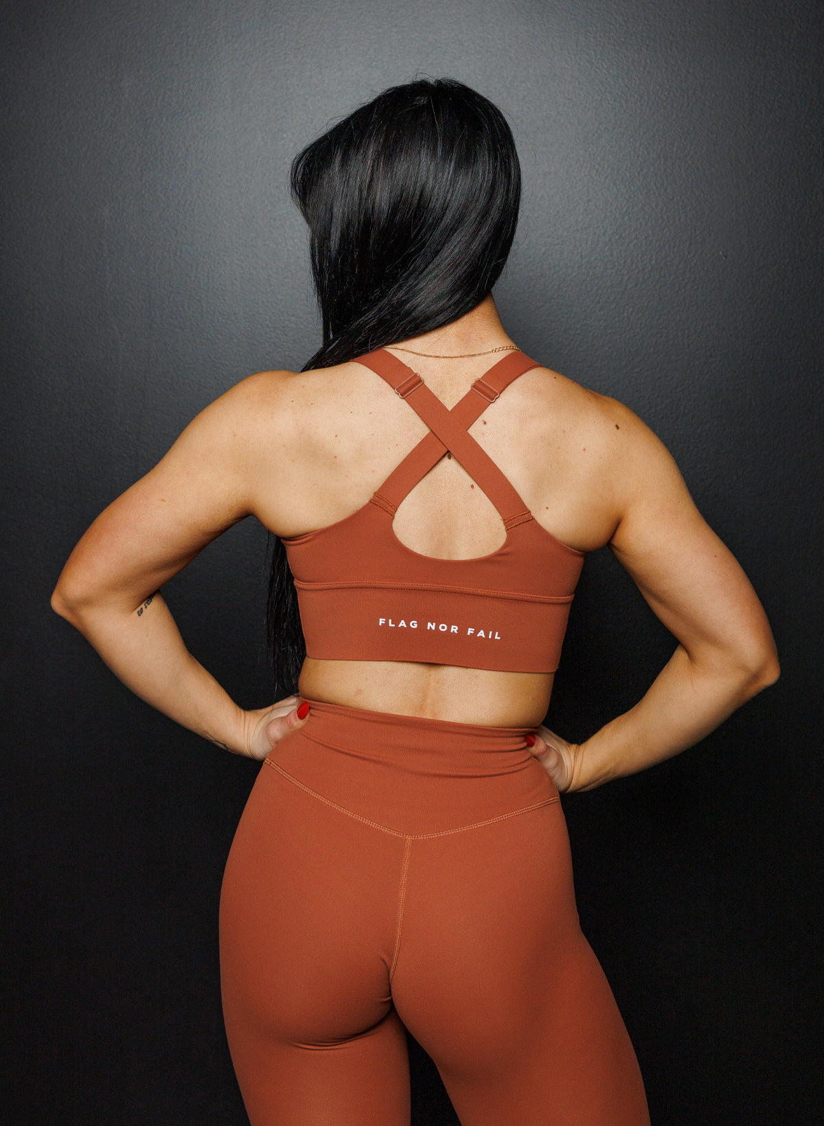 Longline Essential Bra in Pumpkin - Comfortable Seamless Wireless Bralette for Yoga, Lounge & Everyday Wear