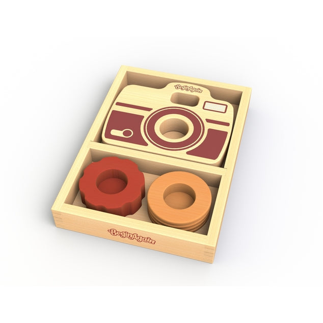 Begin Again Shutterbug Camera - Vintage Style Kids Camera with Real Flash & Viewfinder - Perfect for Children's Photography, Travel Souvenirs & Creative Play