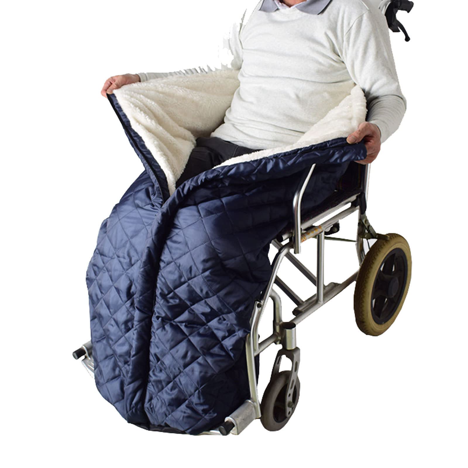 Waterproof Wheelchair Lap Blanket with Zipper - Warm Winter Blanket for Legs & Lower Body | Cozy & Durable for Outdoor Use, Travel & Elderly Care