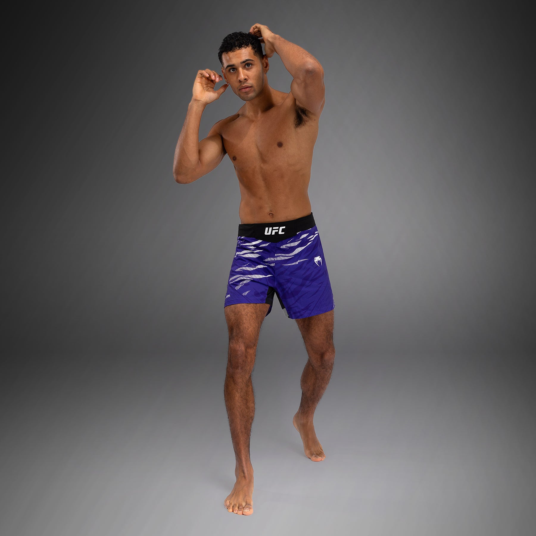 Venum UFC Fusion Authentic Men's Fight Night Shorts - Purple MMA Training & Competition Shorts for Ultimate Comfort & Mobility