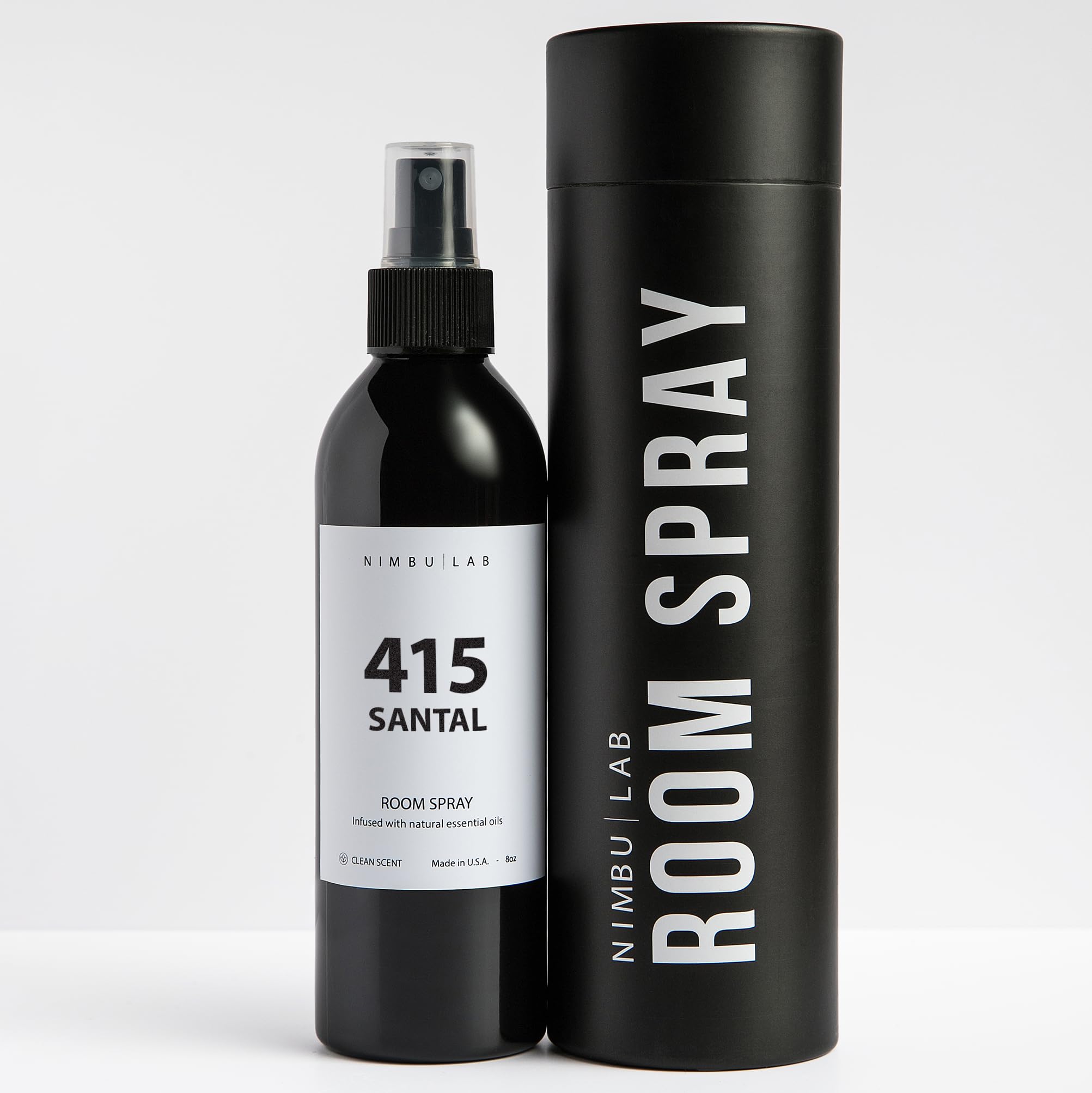 415 Santal Room Spray for Home - Long Lasting Sandalwood Air Freshener with Ginger & Cardamom | Linen & Pillow Spray for Bedding (8oz/237ml) | Perfect for Living Rooms, Bedrooms & Home Fragrance