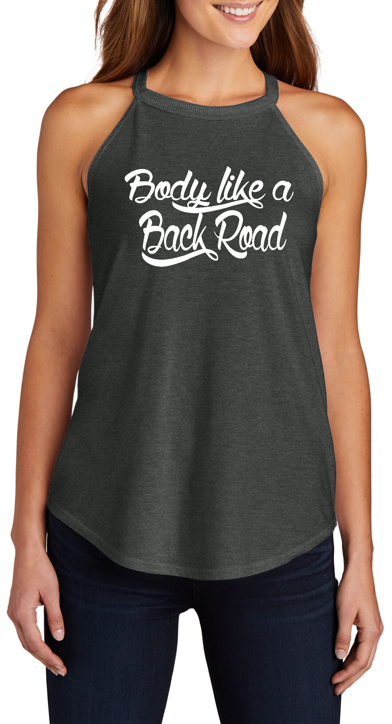 Funny Women's T-Shirt - 'Body Like a Back Road' Country Rock Graphic Tee | Perfect for Concerts, Parties & Casual Outfits