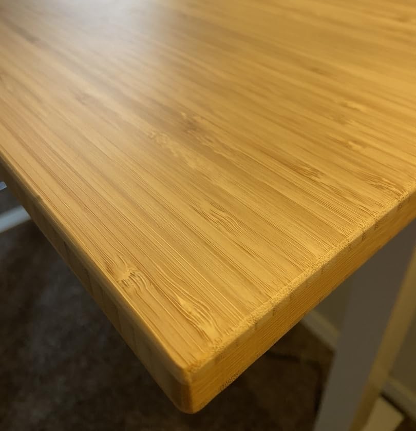 Flexispot Electric Height Adjustable Standing Desk - 55 x 28 Inches Bamboo Desktop, Ergonomic Sit Stand Workstation for Home Office (White Frame & Rectangular Top) | Perfect for Remote Work, Gaming & Study Setup