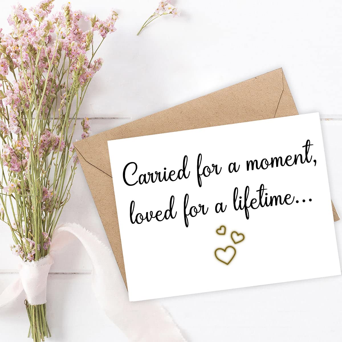Yanashop88 Memorial Bereavement Card - Sympathy Card for Miscarriage & Baby Loss - Thoughtful Keepsake for Grieving Parents - Perfect for Funeral, Memorial Service & Healing Support