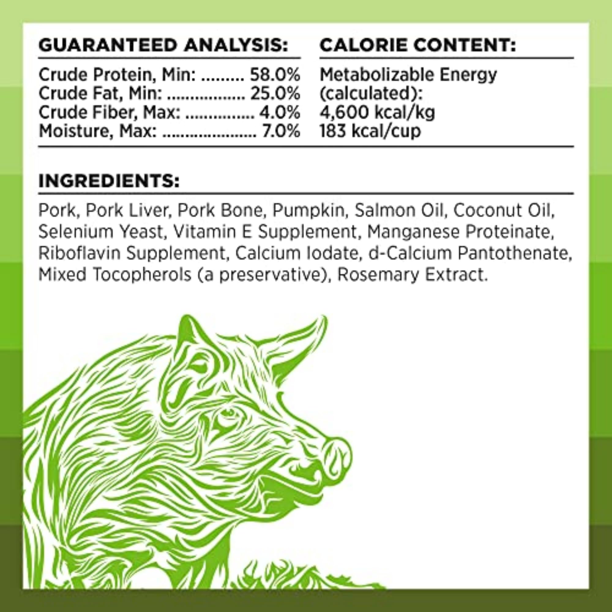 BIXBI Rawbble Freeze Dried Dog Food - Pork Recipe, 4.5 oz | 97% Meat & Organs, Grain-Free, No Fillers | High Protein Raw Dog Food for Adult & Puppy | Perfect for Meal, Treat or Food Topper | Made in USA in Small Batches | Ideal for Travel, Camping & Daily Feeding