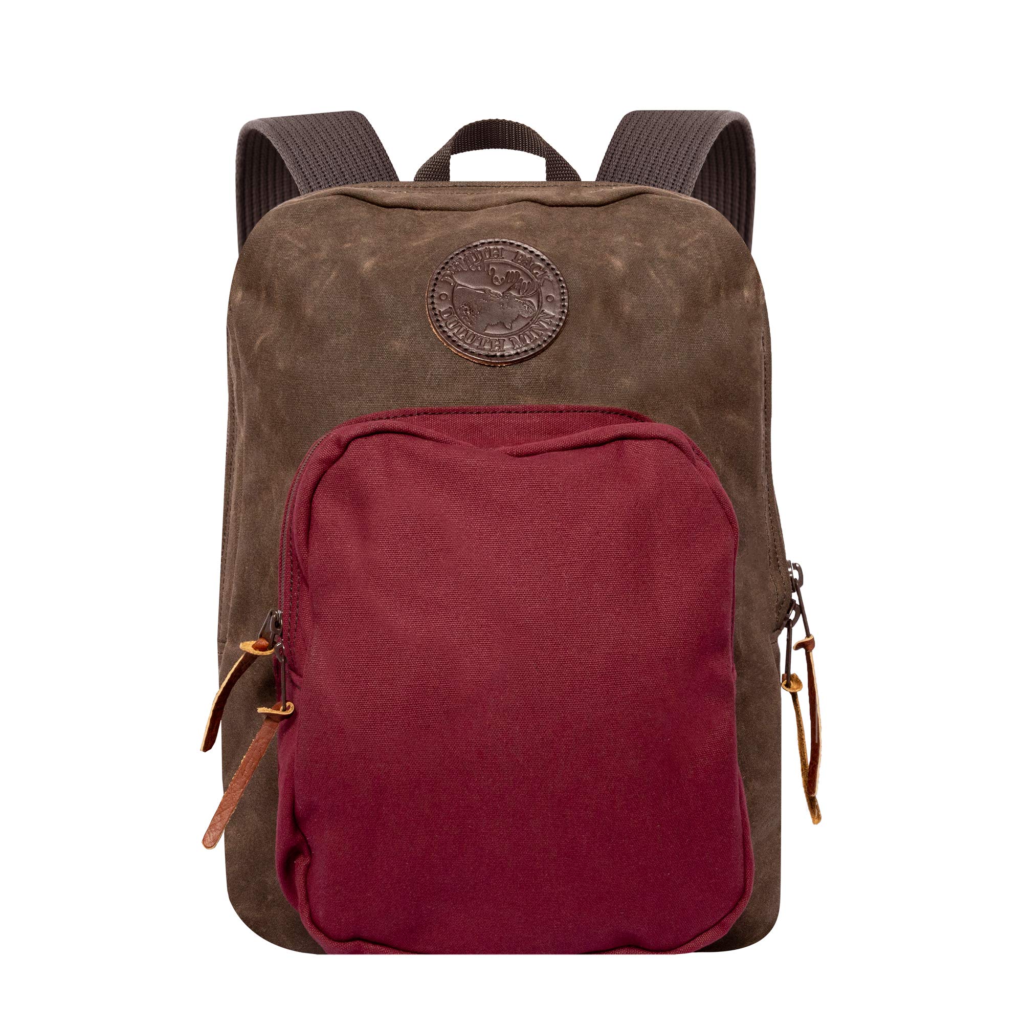 Duluth Pack Standard Large Backpack for Men & Women - Waterproof Hiking, Travel & Work Commuter Bag - Durable Dark Mocha Canvas Backpack for Outdoor Adventures, Camping & Daily Use